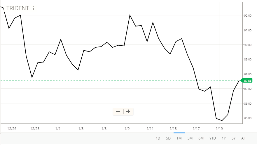 Trident Share Price Chart