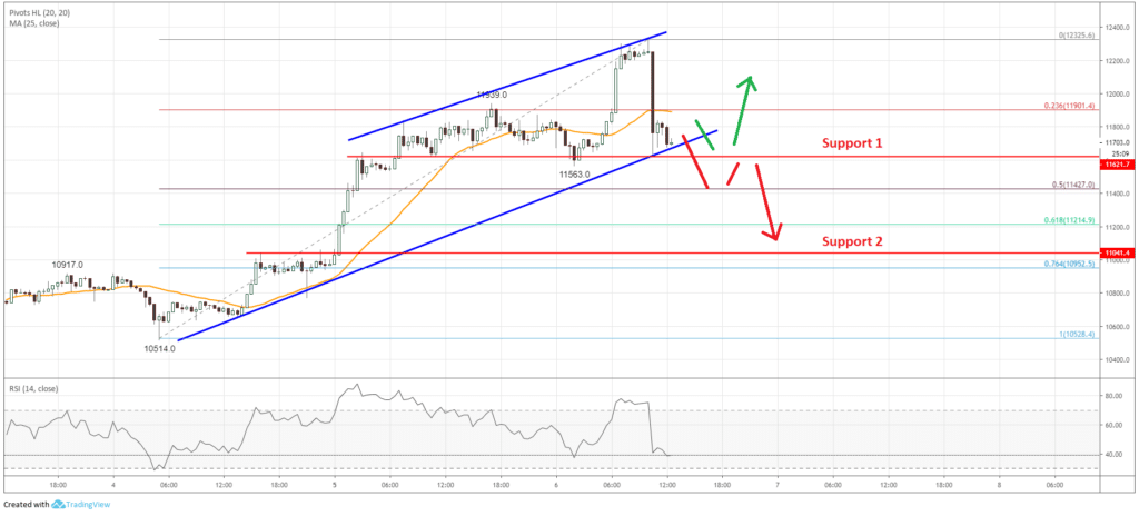 Bitcoin Price Analysis (BTC to USD) Chart